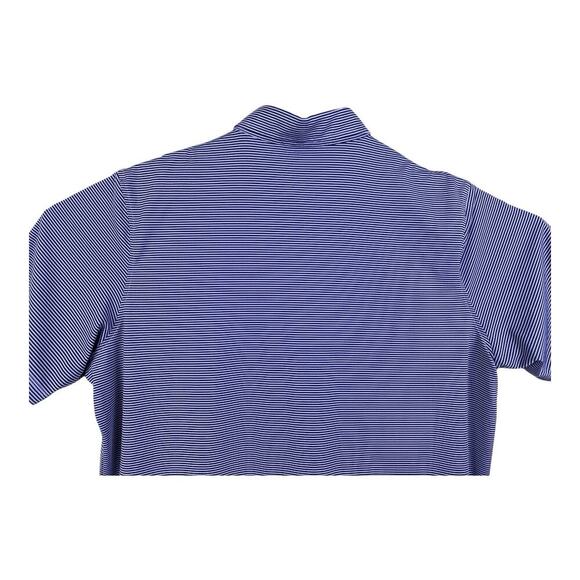 Greyson Saranac Polo Shirt Men XL Striped Golf Athletic Purple Performance - Picture 8 of 12